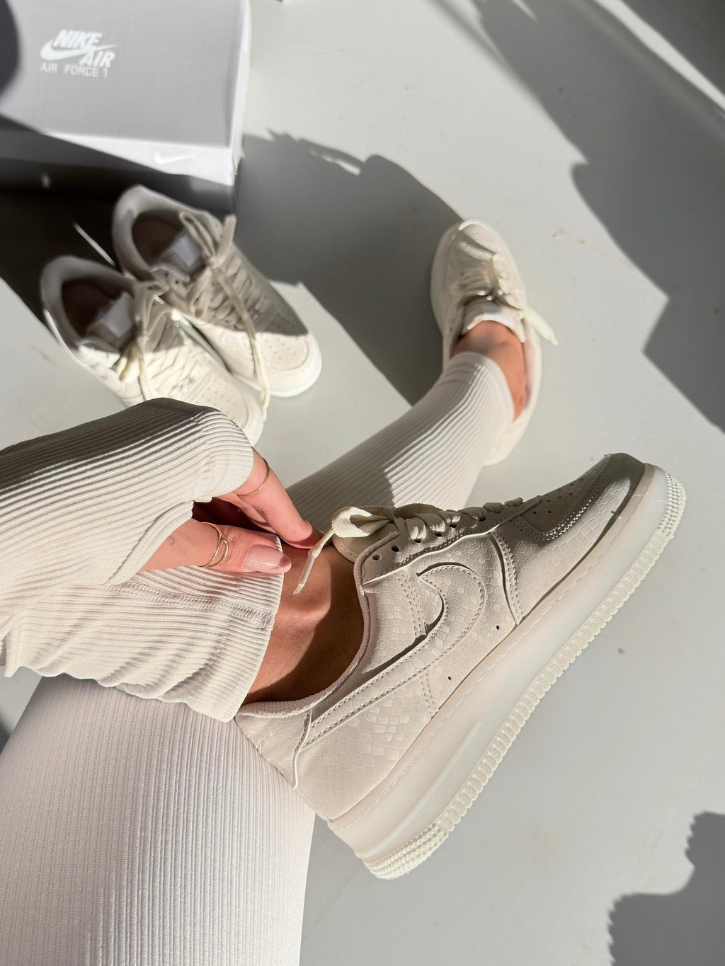 Nike Air Force 1 Luxo - White Snake