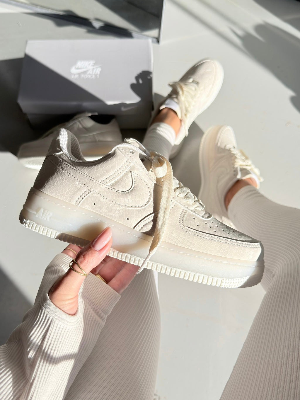 Nike Air Force 1 Luxo - White Snake