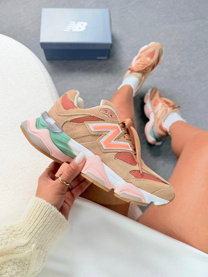 New Balance 9060 Couro - Salmão