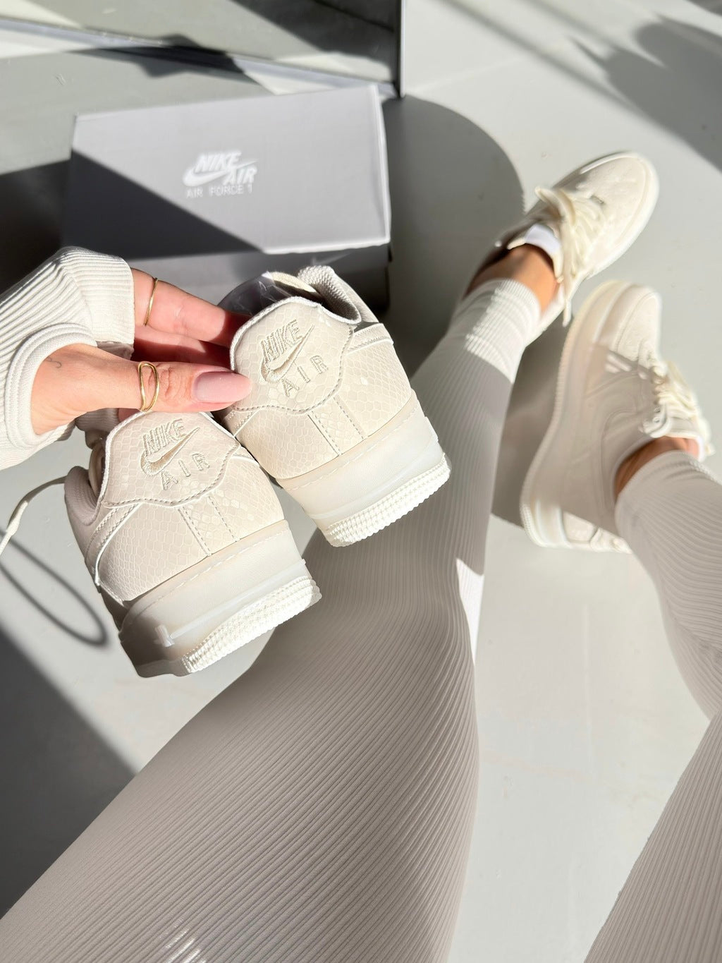 Nike Air Force 1 Luxo - White Snake
