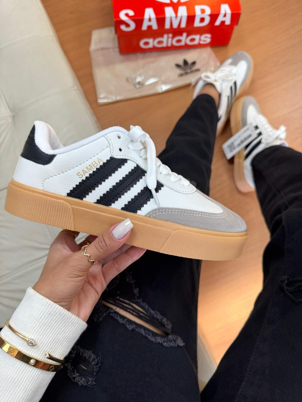 Adidas Samba Retrô - Branco