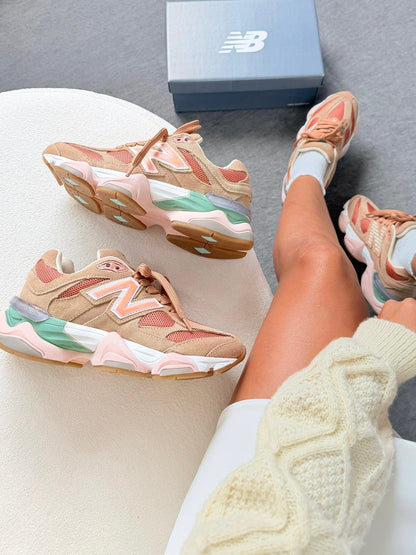 New Balance 9060 Couro - Salmão